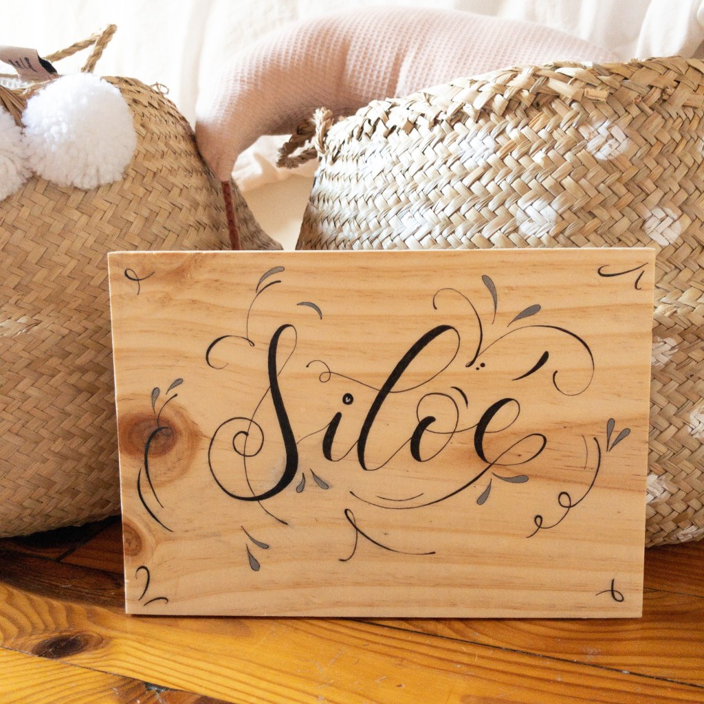 Pancarte chambre enfant en bois