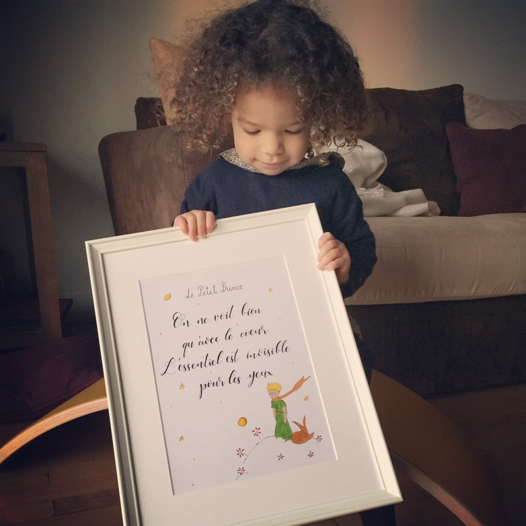 Affiche illustration le petit prince
