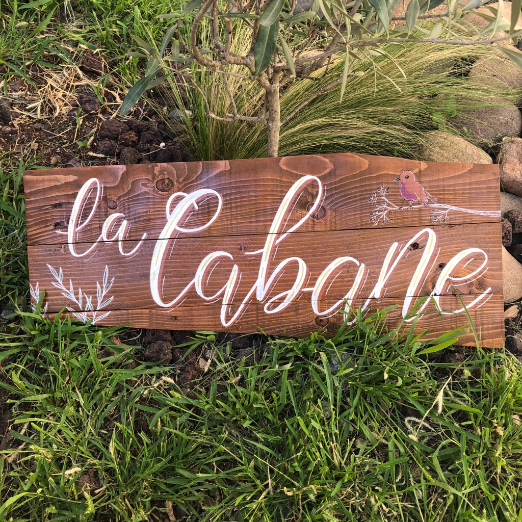 Panneau de bienvenue en palette - Clermont-Ferrand